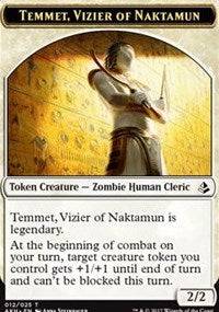 Temmet, Vizier of Naktamun // Zombie Token [Amonkhet Tokens] - Destination Retro