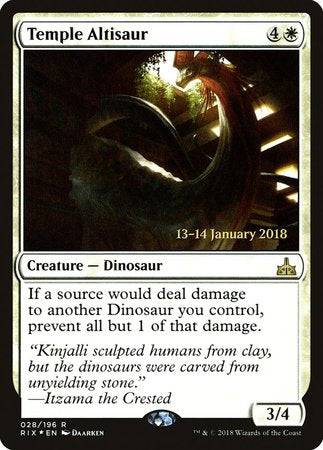 Temple Altisaur [Rivals of Ixalan Promos] - Destination Retro