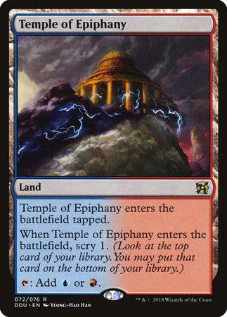 Temple of Epiphany [Duel Decks: Elves vs. Inventors] - Destination Retro