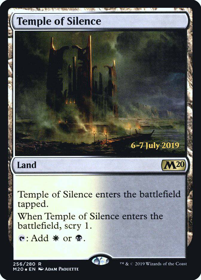 Temple of Silence  [Core Set 2020 Prerelease Promos] - Destination Retro