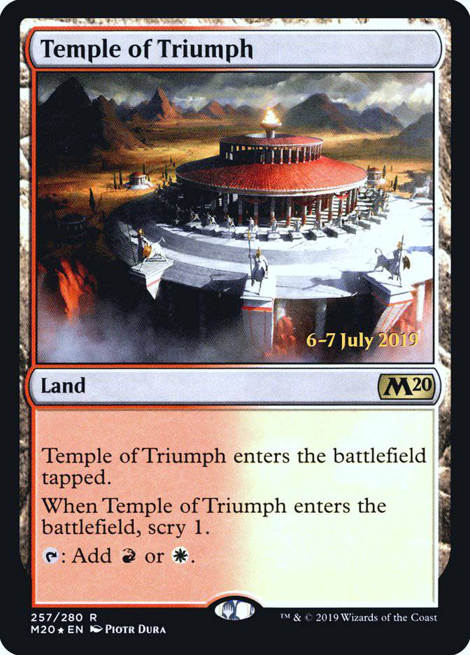 Temple of Triumph  [Core Set 2020 Prerelease Promos] - Destination Retro