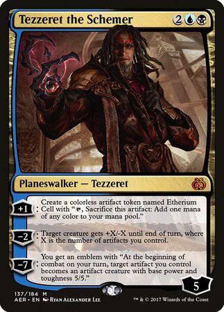 Tezzeret the Schemer [Aether Revolt] - Destination Retro
