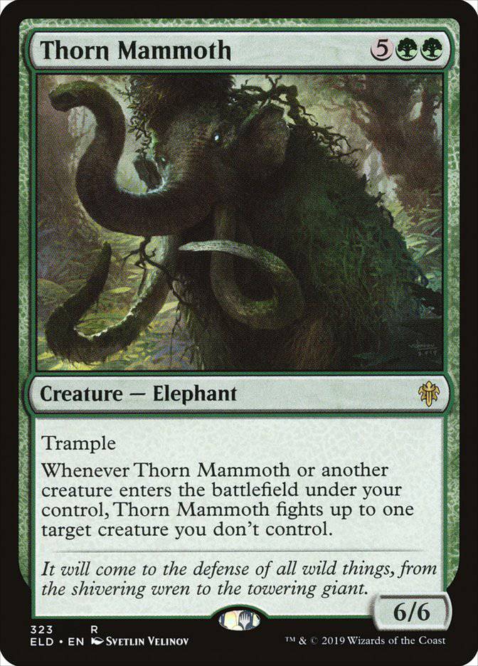 Thorn Mammoth [Throne of Eldraine] - Destination Retro