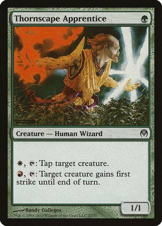 Thornscape Apprentice [Duel Decks: Phyrexia vs. the Coalition] - Destination Retro