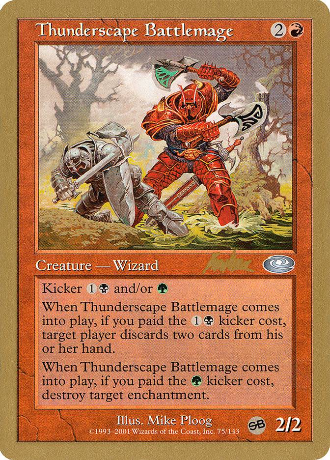 Thunderscape Battlemage (Brian Kibler) (SB) [World Championship Decks 2002] - Destination Retro
