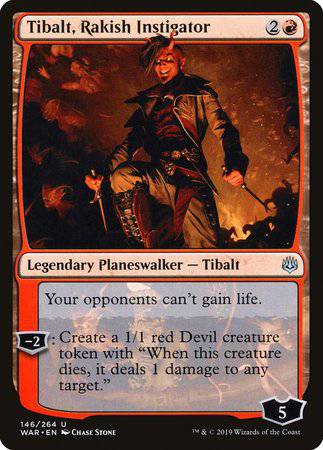 Tibalt, Rakish Instigator [War of the Spark] - Destination Retro