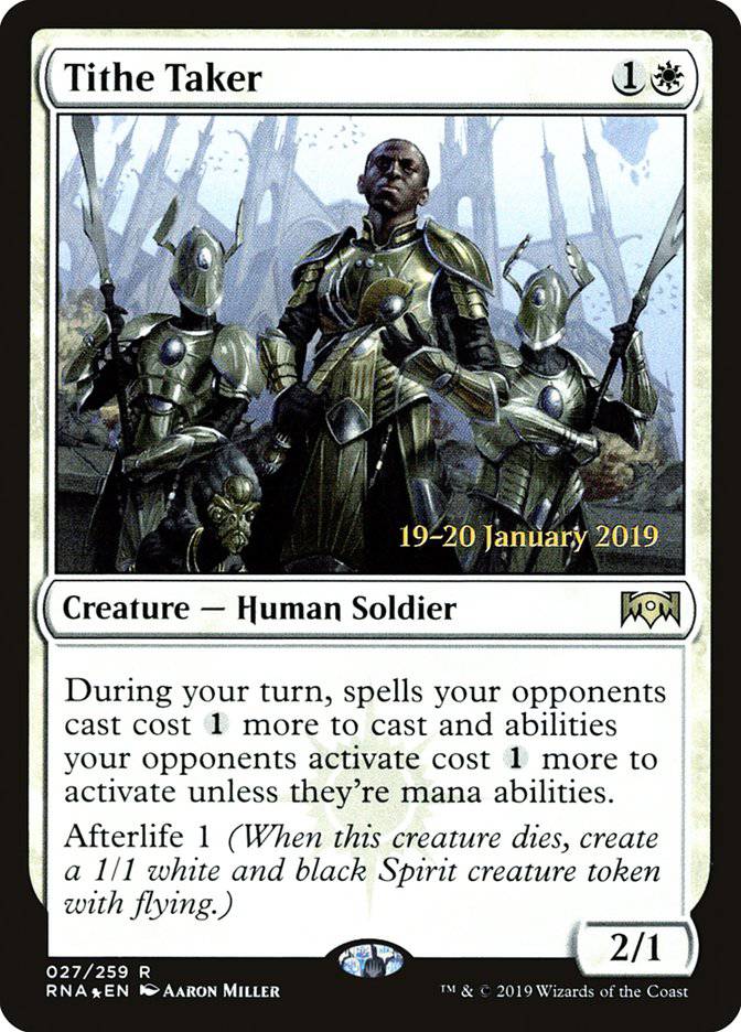 Tithe Taker [Ravnica Allegiance Prerelease Promos] - Destination Retro