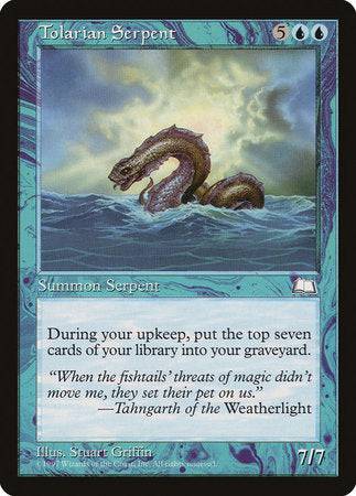 Tolarian Serpent [Weatherlight] - Destination Retro