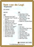 Tom van de Logt Decklist [World Championship Decks 2000] - Destination Retro