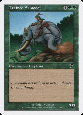 Trained Armodon [Seventh Edition] - Destination Retro