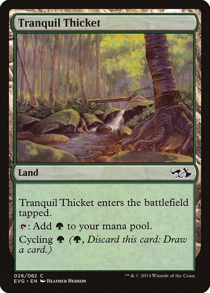 Tranquil Thicket (Elves vs. Goblins) [Duel Decks Anthology] - Destination Retro