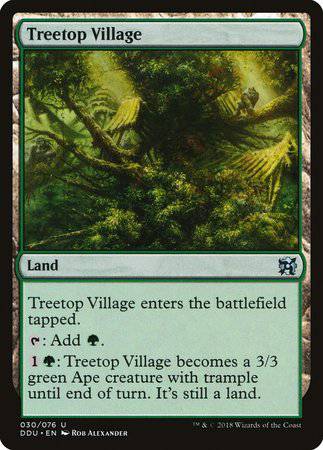 Treetop Village [Duel Decks: Elves vs. Inventors] - Destination Retro