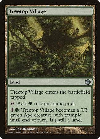 Treetop Village [Duel Decks: Garruk vs. Liliana] - Destination Retro