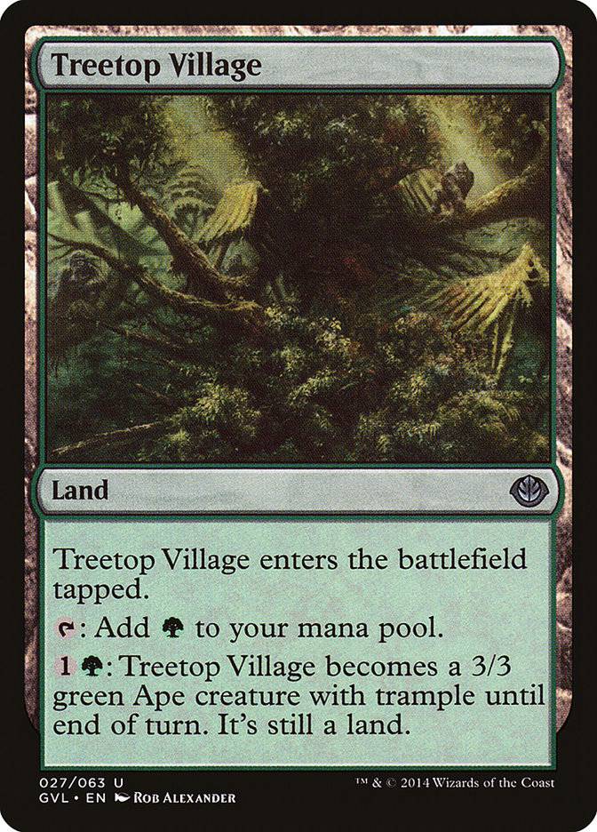 Treetop Village (Garruk vs. Liliana) [Duel Decks Anthology] - Destination Retro