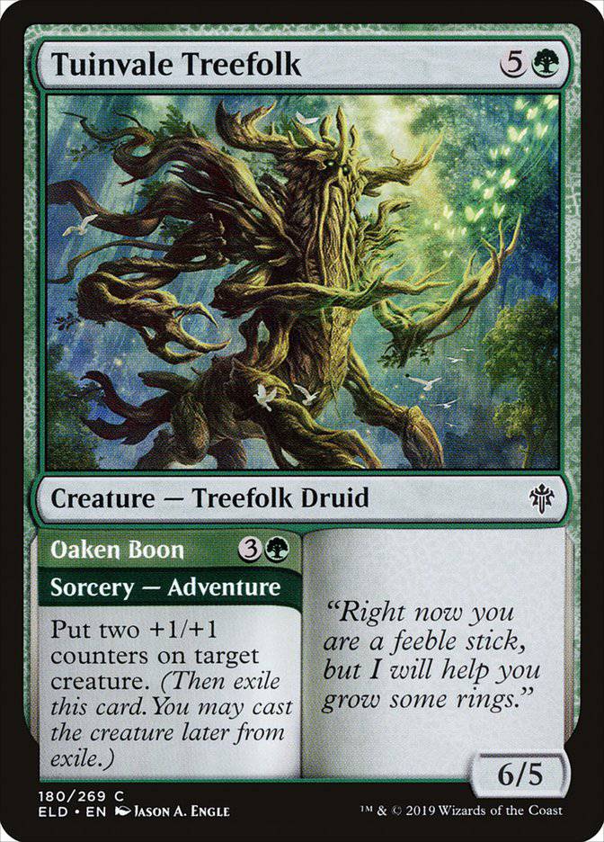 Tuinvale Treefolk // Oaken Boon [Throne of Eldraine] - Destination Retro