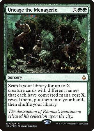 Uncage the Menagerie [Hour of Devastation Promos] - Destination Retro