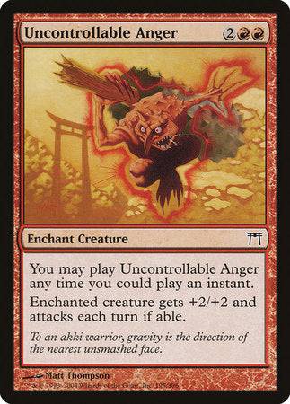 Uncontrollable Anger [Champions of Kamigawa] - Destination Retro