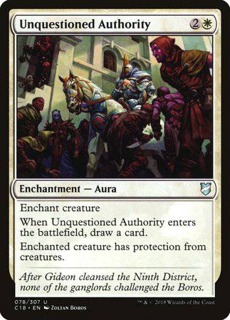 Unquestioned Authority [Commander 2018] - Destination Retro