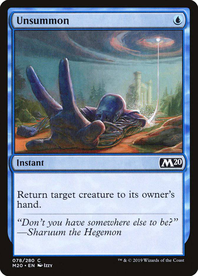 Unsummon [Core Set 2020] - Destination Retro