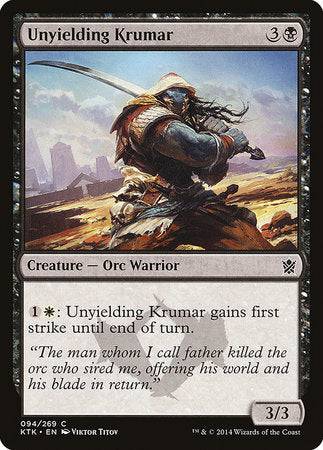 Unyielding Krumar [Khans of Tarkir] - Destination Retro