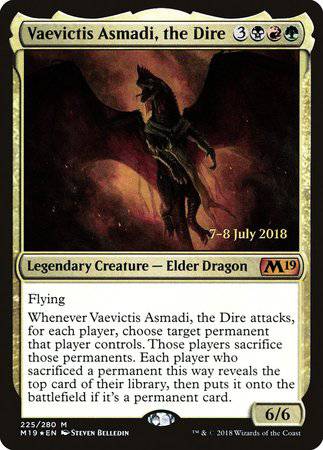 Vaevictis Asmadi, The Dire [Core Set 2019 Promos] - Destination Retro