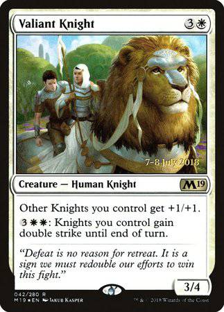 Valiant Knight [Core Set 2019 Promos] - Destination Retro