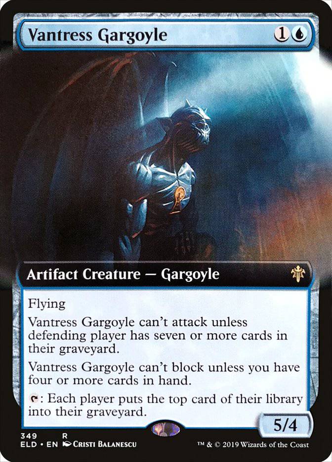 Vantress Gargoyle (Extended Art) [Throne of Eldraine] - Destination Retro