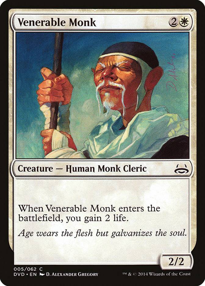 Venerable Monk (Divine vs. Demonic) [Duel Decks Anthology] - Destination Retro