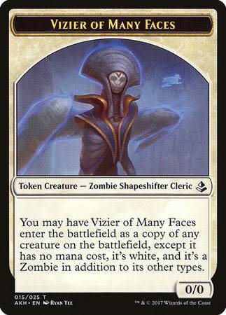 Vizier of Many Faces Token [Amonkhet Tokens] - Destination Retro