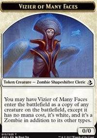 Vizier of Many Faces // Zombie Token [Amonkhet Tokens] - Destination Retro