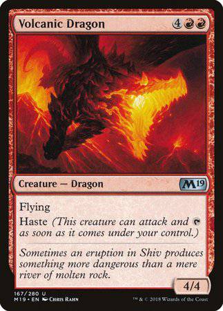 Volcanic Dragon [Core Set 2019] - Destination Retro