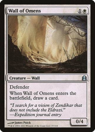 Wall of Omens [Commander 2011] - Destination Retro