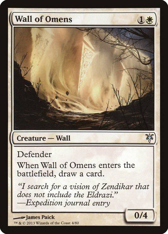 Wall of Omens [Duel Decks: Sorin vs. Tibalt] - Destination Retro