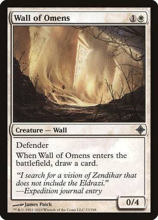 Wall of Omens [Rise of the Eldrazi] - Destination Retro