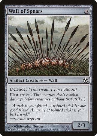 Wall of Spears [Duels of the Planeswalkers] - Destination Retro