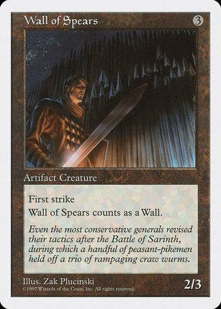 Wall of Spears [Fifth Edition] - Destination Retro