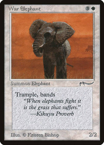 War Elephant (Dark Mana Cost) [Arabian Nights] - Destination Retro