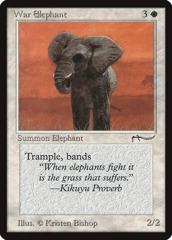War Elephant (Light Mana Cost) [Arabian Nights] - Destination Retro