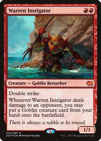 Warren Instigator [Duel Decks: Merfolk vs. Goblins] - Destination Retro