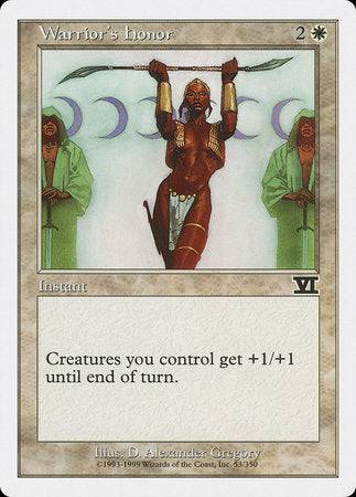 Warrior's Honor [Classic Sixth Edition] - Destination Retro