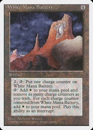 White Mana Battery [Fourth Edition] - Destination Retro