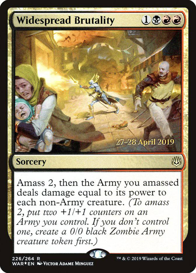Widespread Brutality  [War of the Spark Prerelease Promos] - Destination Retro