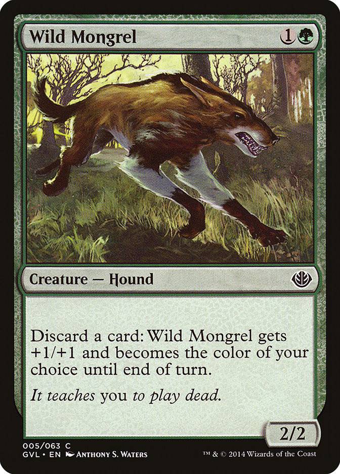 Wild Mongrel (Garruk vs. Liliana) [Duel Decks Anthology] - Destination Retro