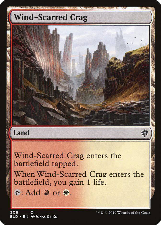 Wind-Scarred Crag [Throne of Eldraine] - Destination Retro