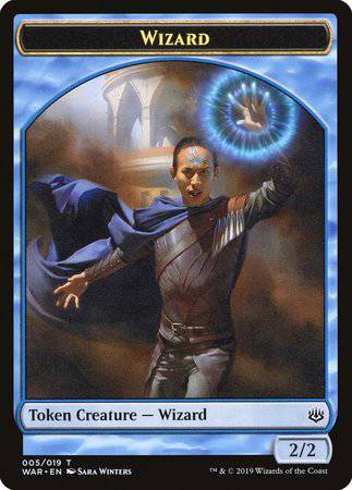 Wizard Token [War of the Spark Tokens] - Destination Retro