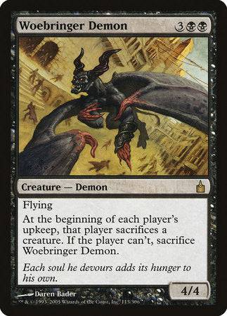 Woebringer Demon [Ravnica: City of Guilds] - Destination Retro