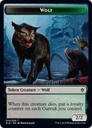 Wolf // Food (16) Double-sided Token [Throne of Eldraine Tokens] - Destination Retro