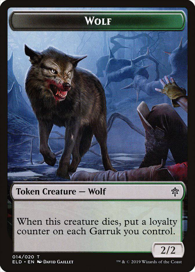Wolf [Throne of Eldraine Tokens] - Destination Retro