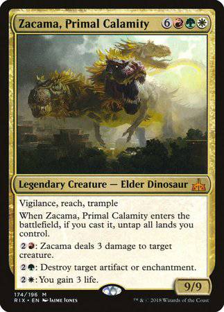 Zacama, Primal Calamity [Rivals of Ixalan] - Destination Retro