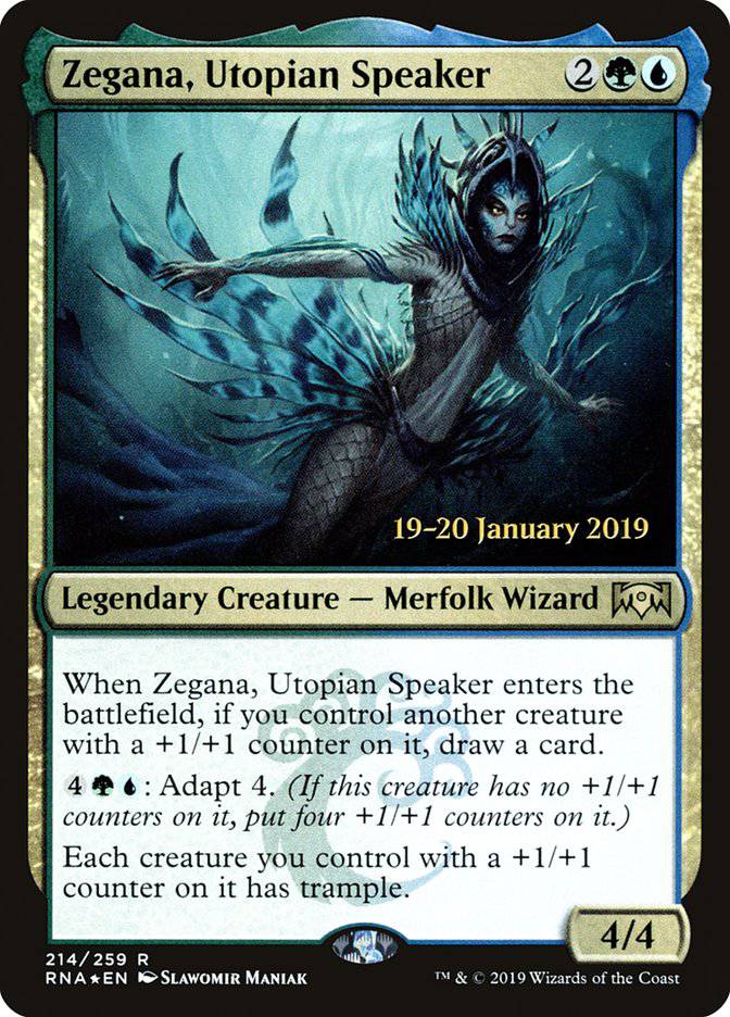 Zegana, Utopian Speaker [Ravnica Allegiance Prerelease Promos] - Destination Retro